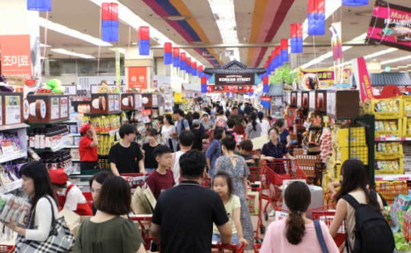 지난 주말 롯데마트 서울역점 모습. 사진 제공= 롯데마트