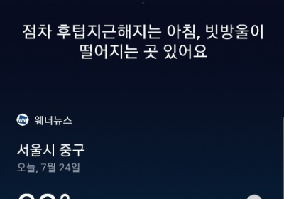 [AI 날씨] 빅스비! 오늘 서울 날씨는? 