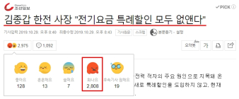 '전기요금 할인 없앤다' 보도에 비난댓글 빗발쳐... 