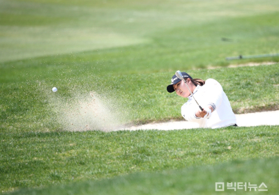 [KLPGA]벙커샷 하는 유해란