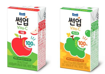 매일유업 썬업 비타C 애플, 머스캣 2종 출시