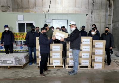 호반그룹, 전국 현장 노무자들에게 격려 물품 전달