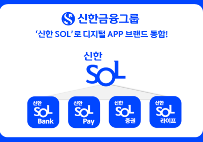 신한금융그룹, ‘신한 SOL’로 디지털 APP 브랜드 통합