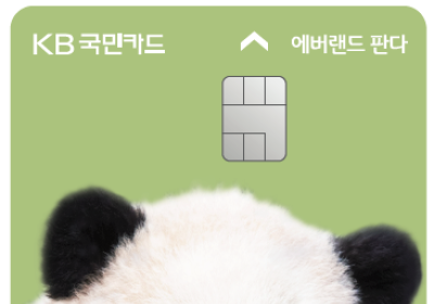 KB국민카드, 에버랜드 판다카드 '푸바오 에디션' 출시