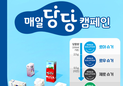 매일유업, 당류 저감화 ‘매일당당’ 캠페인 전개