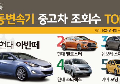 수동변속기 중고차 인기 1위는