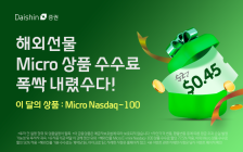 대신證, ‘해외 마이크로 선물 수수료, 폭싹 내렸수다’ 이벤트