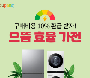 쿠팡, 으뜸효율 가전 환급사업 기획전