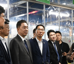 김병기 직무대행, 쿠팡로지스틱스서비스 서브허브 방문