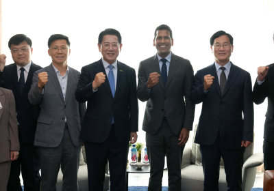 김영록 지사, 독일 린데에 수소산업 투자 요청